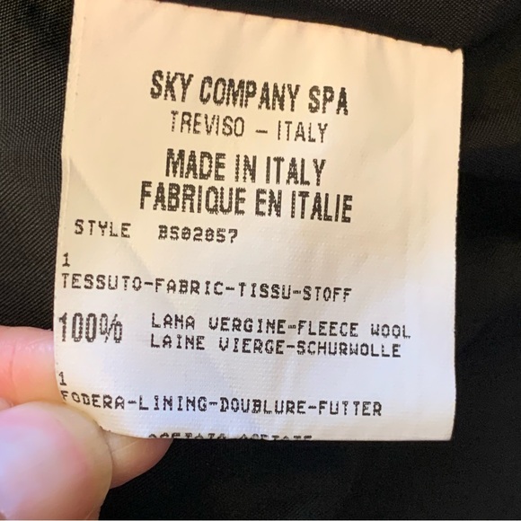 CK. Women’s Blazer. Made in Italy. 100% Fleece Wool. Black. Classic. - Picture 12 of 15